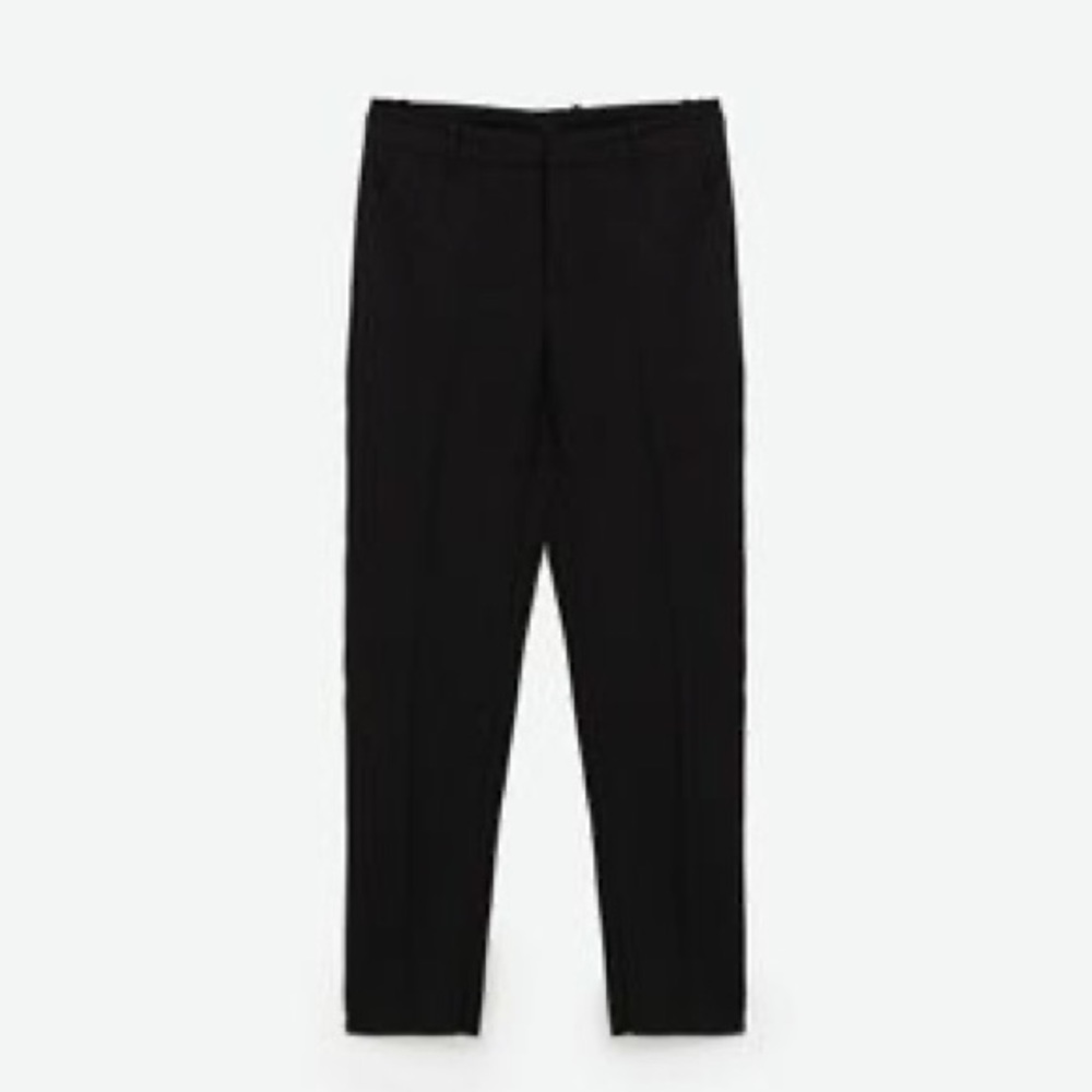 Zara Cropped Straight Leg Trousers